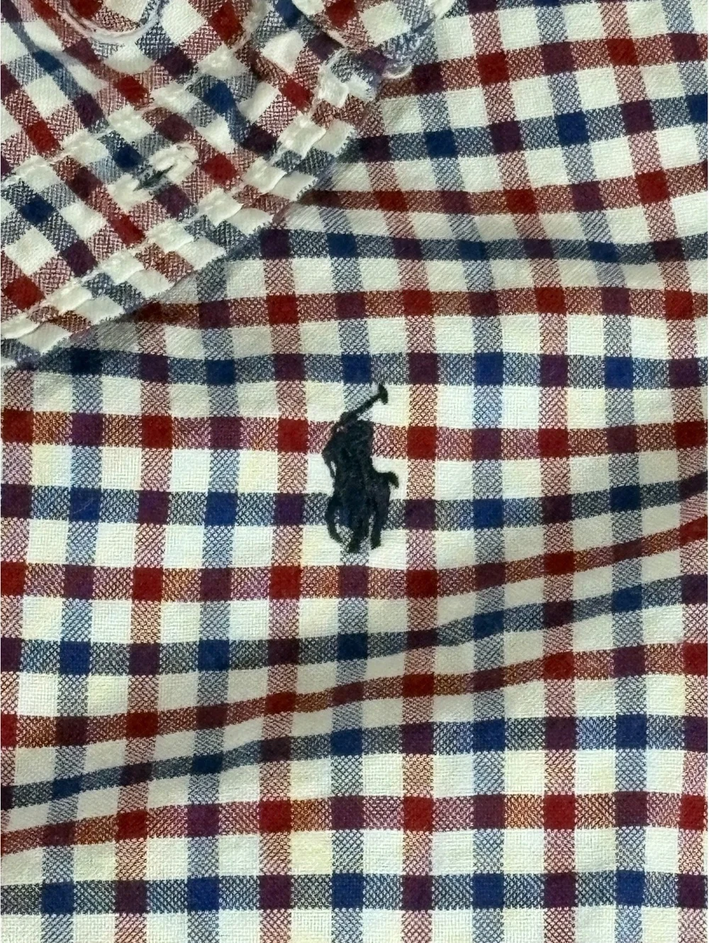 Ralph Lauren Boys Long Sleeve Button-Up Checkered Shirt Large (14/16)